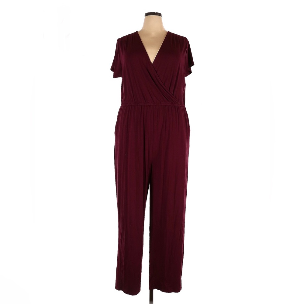 Old Navy Burgundy Jumpsuit Size XXL
